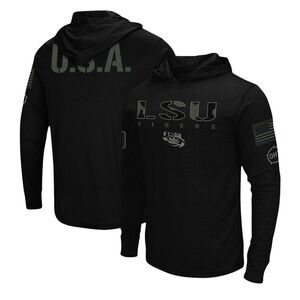 Colosseum - Men's LSU OHT Military-Inspired Appreciation Hoodie Long Sleeve NWT